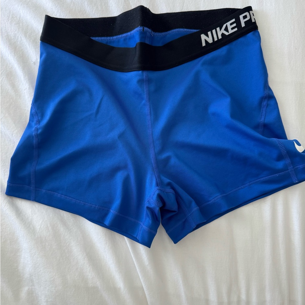 Nike Women's Blue Pro Shorts